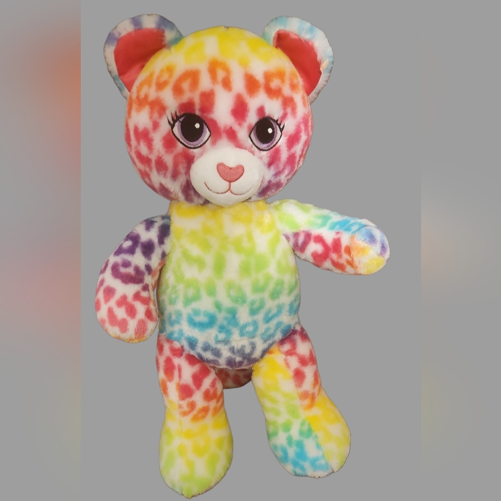 Build-A-Bear rainbow leopard